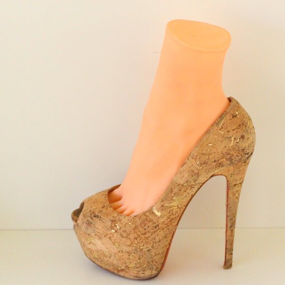 Christian Louboutin Brown Highness Cork Platform - Picture 6 of 15